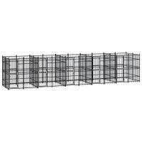 Outdoor Dog Kennel Steel 198.4