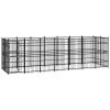 Outdoor Dog Kennel Steel 138.9 ftÂ¬â‰¤