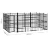 Outdoor Dog Kennel Steel 148.8 ftÂ¬â‰¤