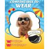 Lewondr Small Dog Decorations Sunglasses UV Protection Goggles Eye Wear Protection with Adjustable Strap Waterproof Pet Sunglasses for Dogs Pet Sun Gl