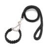 Eight-strand nylon braided dog collar leash dog chain impact blasting chain pet leash